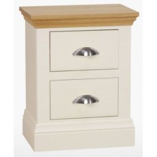 Coelo Oak Top Bedroom Small 2 Drawer Bedside