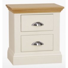 Coelo Oak Top Bedroom Large 2 Drawer Bedside