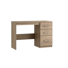 Malta Bedroom Single Pedestal Dressing Table  Finish - Bardolino Oak