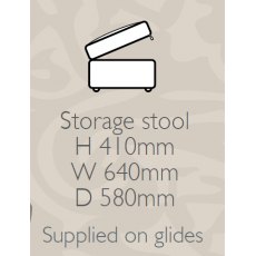 Glasgow - Storage Stool F Fabric