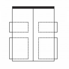 Grange Natural 1000 180cm 2+2 Drawer Set