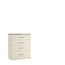 Jakarta Bedroom Collection 4 Drawer Chest With 1 Deep Drawer