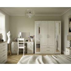 Jakarta Bedroom Collection Double Pedestal Dressing Table