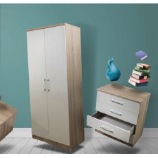Osaka Bedroom Collection Double Pedestal Dressing Table