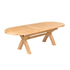 Strasbourg Collection Oval Extending Cross Leg Table