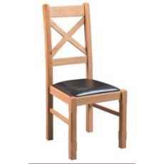 Strasbourg Collection Pair of Cross Back Dining Chairs