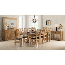 Strasbourg Collection Pair of Cross Back Dining Chairs