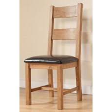 Stowell Dining Collection Pair of Rustic Dining Chairs