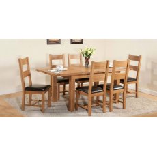 Stowell Dining Collection Pair of Rustic Dining Chairs
