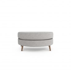 Lurano Sofa Collection Oval Cuddler Stool - Grade A Fabric