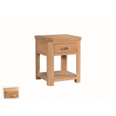 Suffolk Oak Dining Collection End Table with drawer