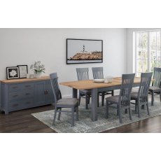 Sussex Midnight 180cm (6FT) Double Extending Dining Table