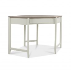 Revox Home Office Collection Corner Desk Grey Washed Oak & Soft Grey