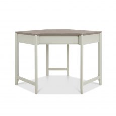 Revox Home Office Collection Corner Desk Grey Washed Oak & Soft Grey