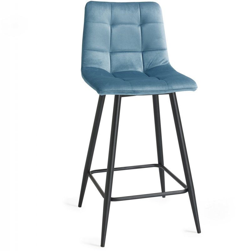 Barstool - Petrol Velvet (Sold in Pairs)