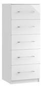 Euston Bedroom Collection 5 Drawer Narrow Chest .