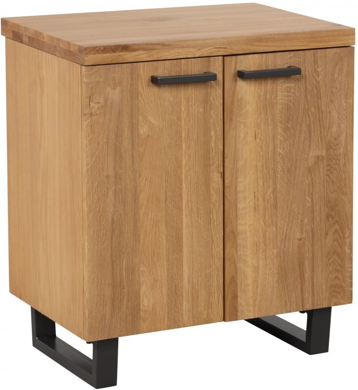 Studio 2 Door Storage Cabinet - OAK