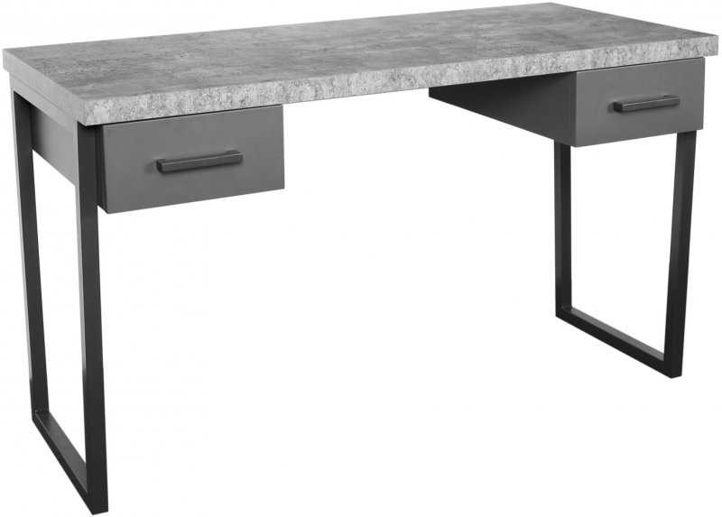 Studio Drawered Desk - STONE EFFECT