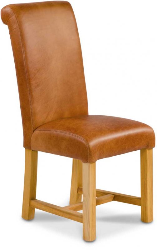 Country Rollback Dining Chair - Brown Cerato