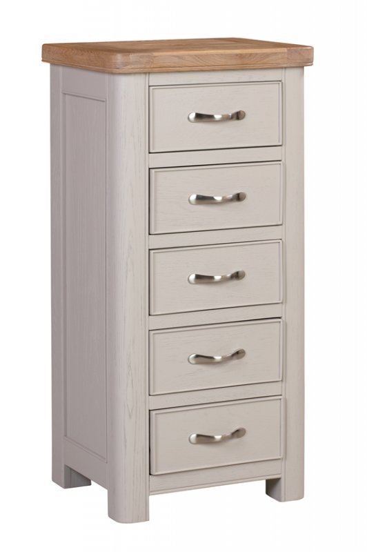 Chedsworth Painted Bedroom Collection Tall Chest with 5 Drawers