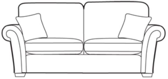 Dereham Sofa Collection 3 Seater Sofa Cover - A