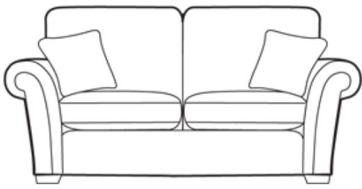 Dereham Sofa Collection 2 Seater Sofa Cover - A