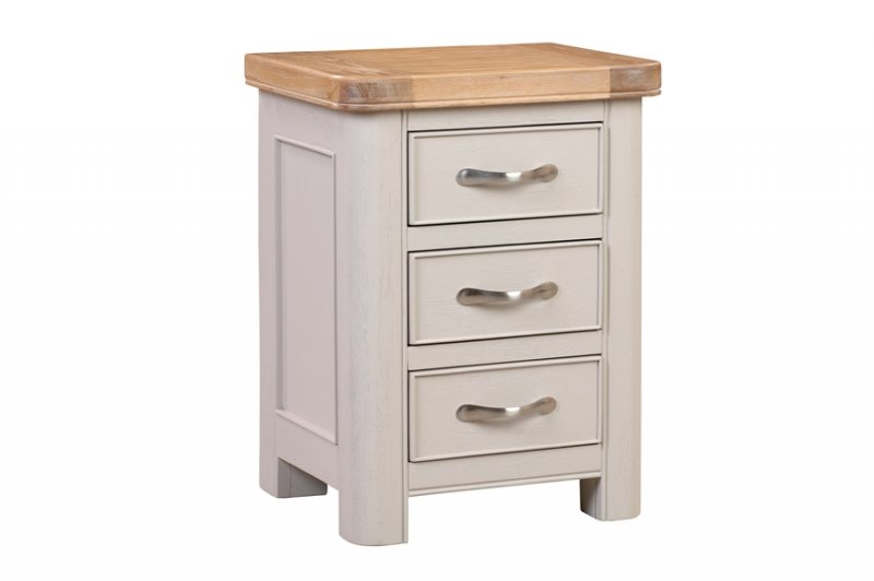 Chedsworth Painted Bedroom Collection Bedside Cabinet with 3 Drawers