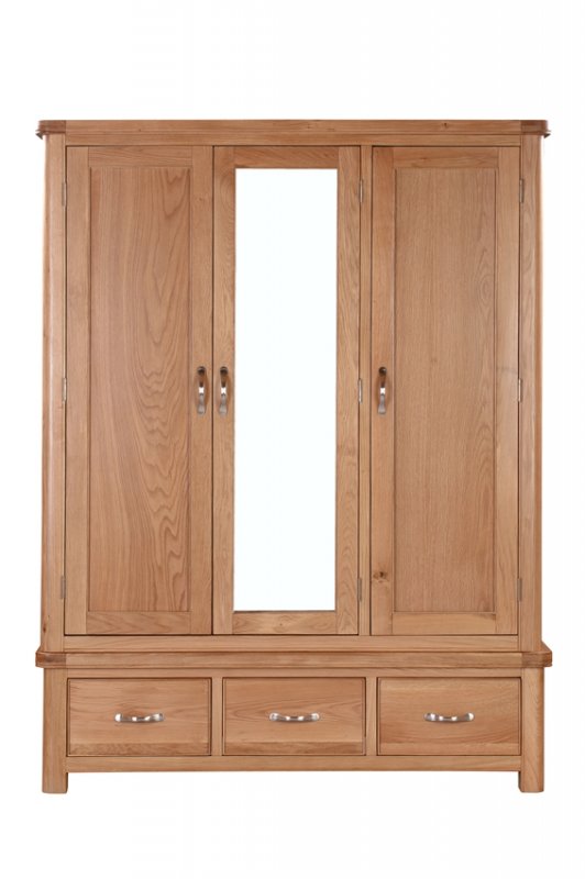 Chedworth Oak Bedroom Collection Triple robe