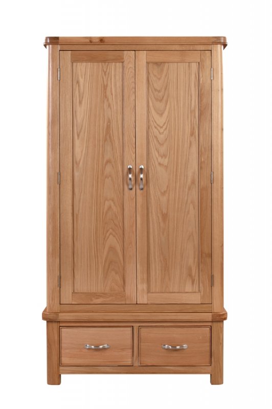 Chedworth Oak Bedroom Collection Double Robe with 2 Drawers