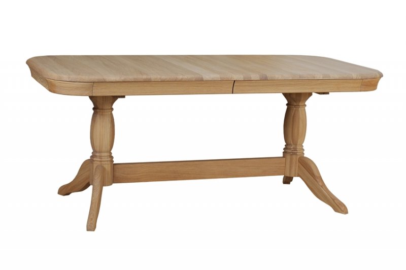 Table - oval extending double pedestal