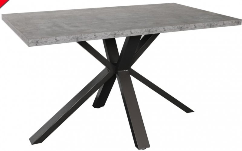 Studio Collection 135cm Compact Table - STONE EFFECT