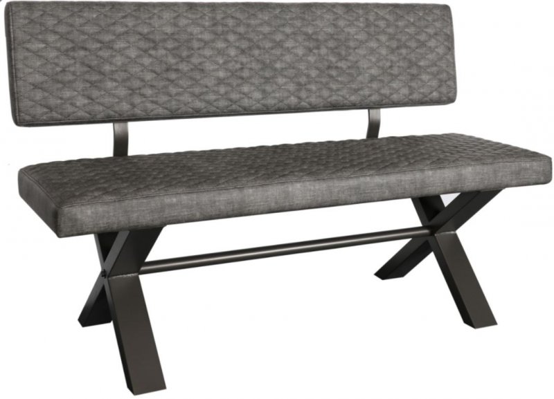 Studio Collection Upholstered Bench With Back 140