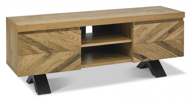 Rustic Oak Entertainment Unit