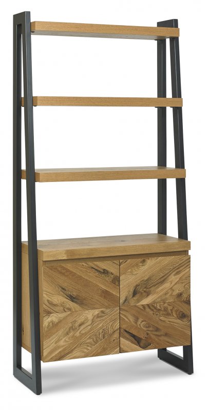 Rustic Oak Open Display Unit