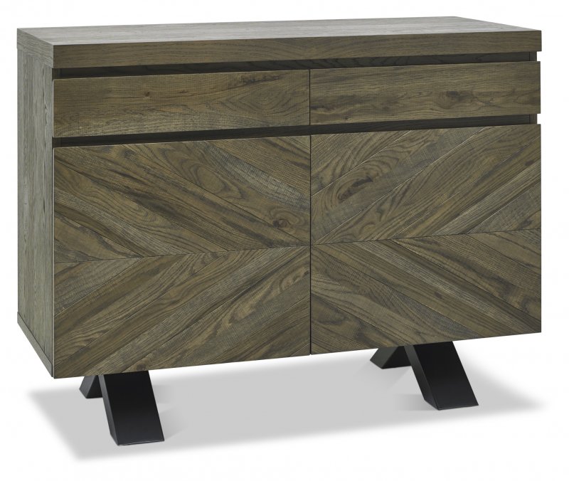 Fumed Oak Narrow Sideboard