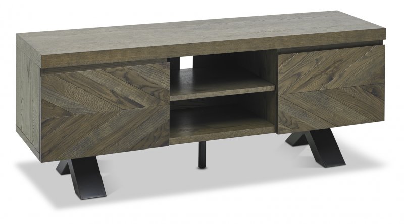 Fumed Oak Entertainment Unit