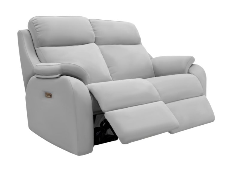 G-Plan Kingsbury Sofa Collection 2 Seater Electric Recliner Double with Headrest and Lumber with USB