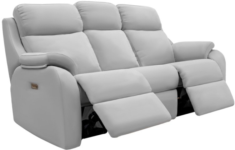 G-Plan Kingsbury Sofa Collection 3 Seater Electric Recliner Double with Headrest and Lumber with USB