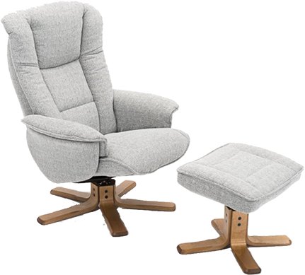 Swivel Recliner Chair - Group 4 Fabric Base A