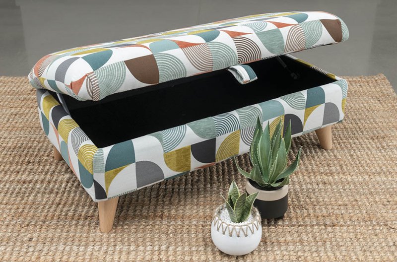 Hazon Sofa Collection Legged Ottoman Cover - B