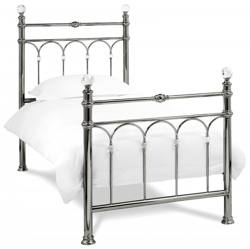 Krystal 90cm Antique Nickel Bedstead