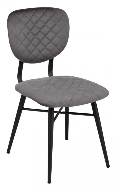 Dining Chair - Slate Velvet SOLD IN PAIRS ONLY