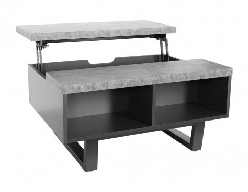 Laptop Storage Coffee Table - STONE EFFECT