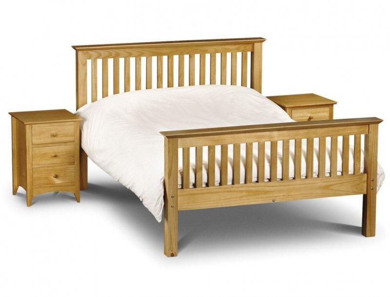 Barcelona Bed High Foot End 135cm  Pine