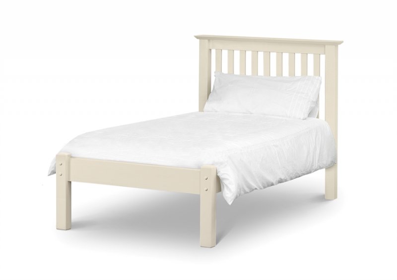 Barcelona Bed Low Foot End 90cm  Stone White