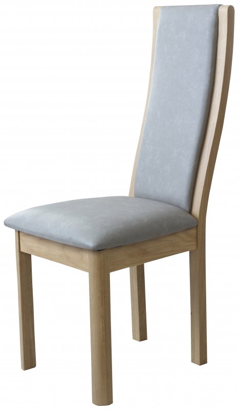 HIGH BACK CHAIR FAUX LEATHER TAUPE