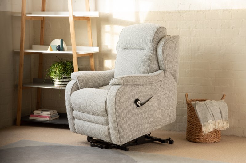 Armchair Rise and Recline with button handset - Dual Motor Fabric A