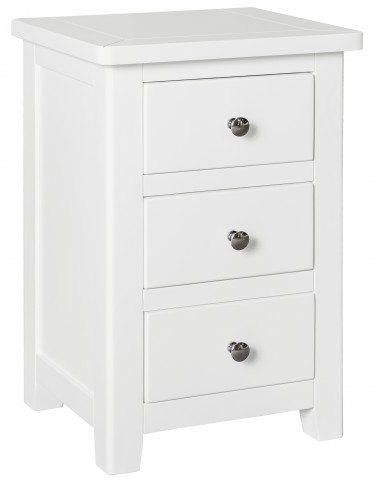 Chilford Bedroom Collection 3 Drawer Bedside - White