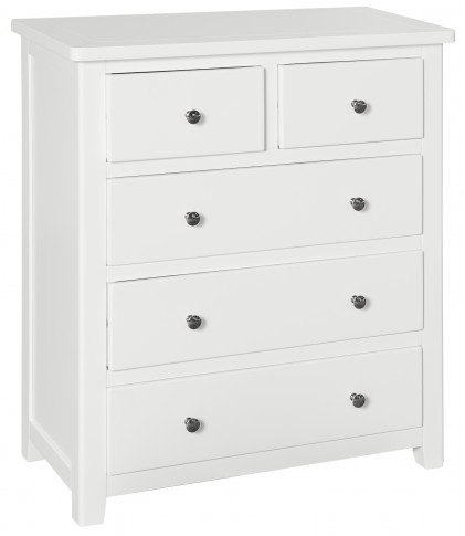 Chilford Bedroom Collection 2+3 Drawer Chest - White