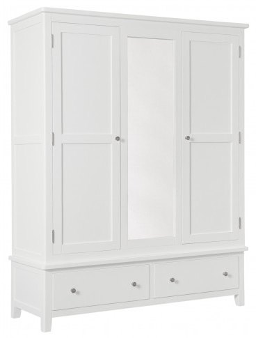Chilford Bedroom Collection Triple Wardrobe - White